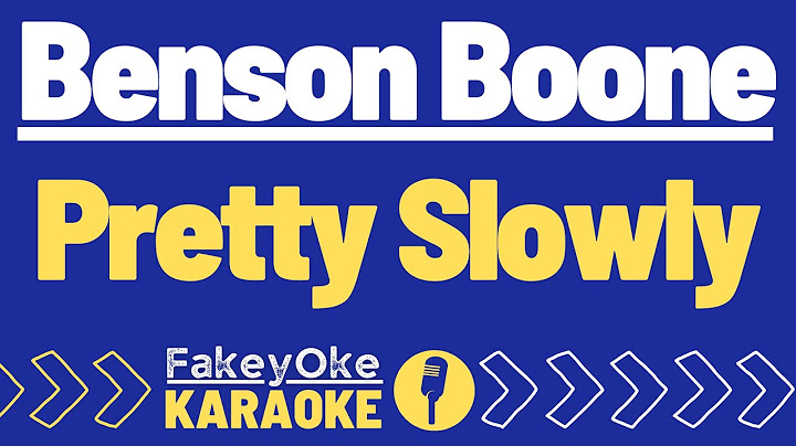 Benson Boone - Pretty Slowly [Karaoke]