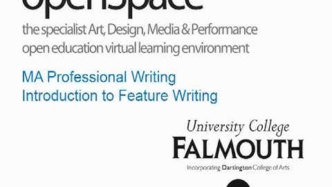 Introduction to Writing Features