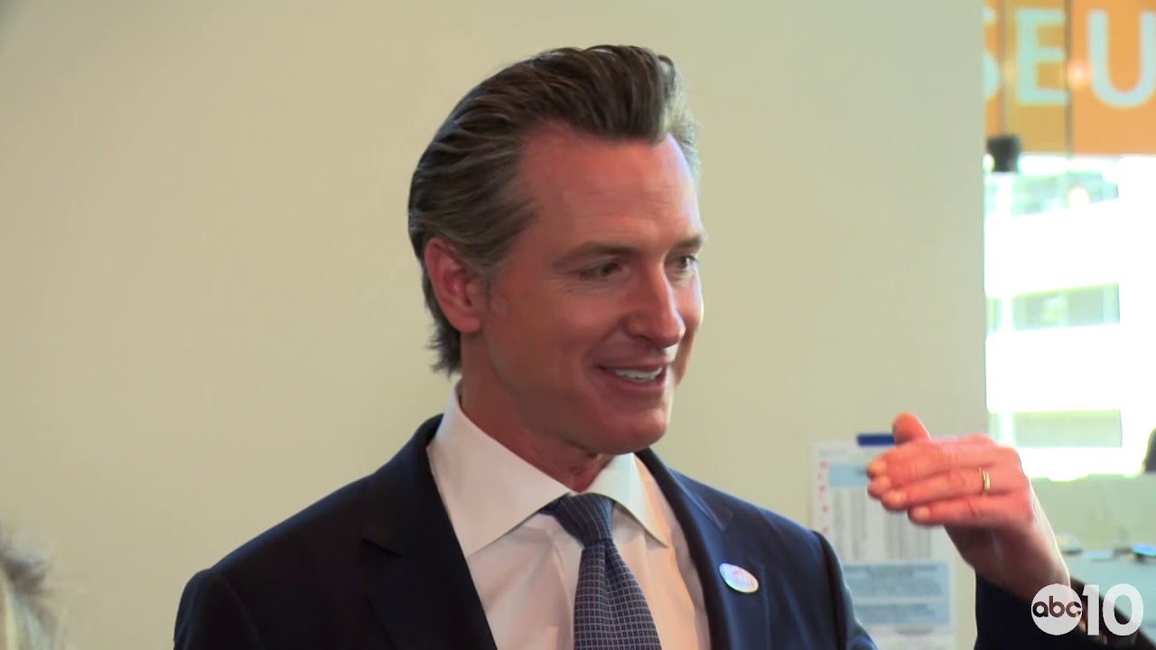 Gov. Newsom casts ballot in primary election | RAW - YouTube