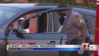 Teen among 3 shot in SUV in Morrisville, police say