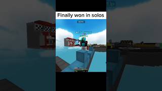 I won solo bedwars😭✌️🥀 #minecraft #bedwars