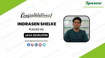 Indrasen Shelke | Java Developer | Student Testimonial video | online video | iTpreneur