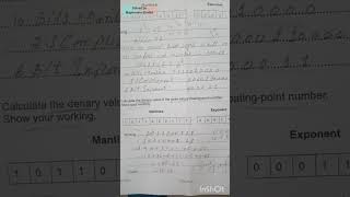 9618/32/MJ21 FLOATING POINT REPRESENTATION #9618 #computerscience #alevel #a2