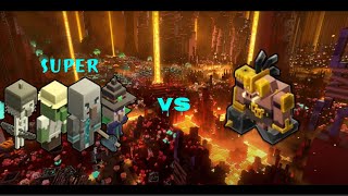 Minecraft legends all super villager vs portal guard - все супер жители против портального стража