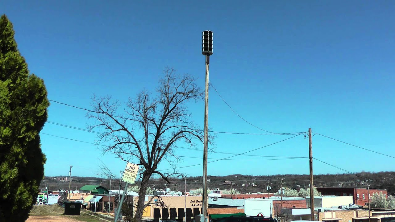 Branson Tornado Siren Test (Statewide Missouri Tornado Drill) 03/13/12