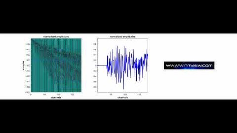 winMASW - a seismic movie (normalized amplitudes): your data in motion
