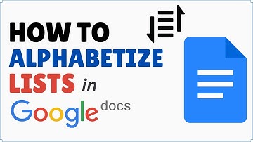 How to Alphabetize in Google Docs