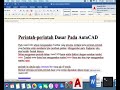 MATERI PERINTAH DASAR AUTOCAD