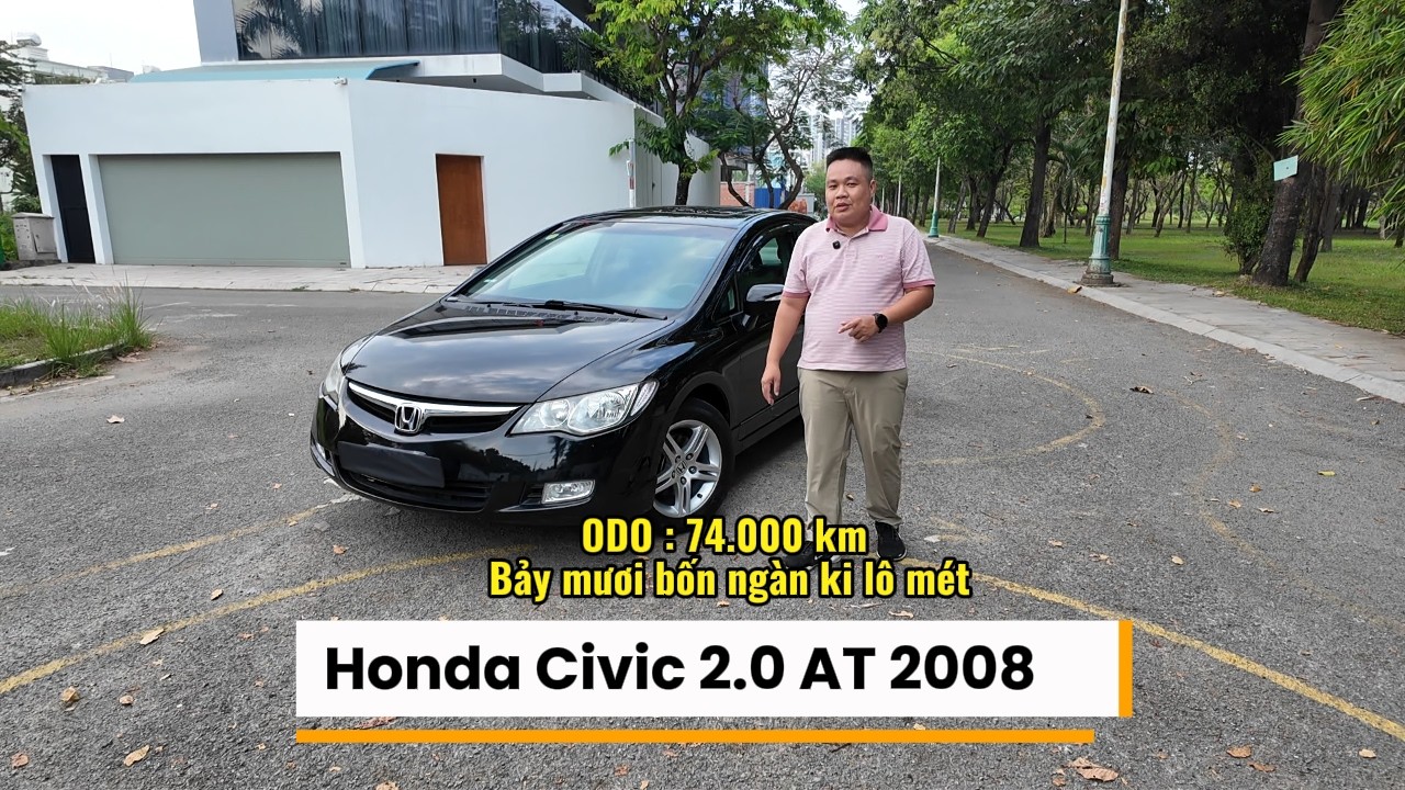 [CỌP] Honda Civic 2.0 AT 2008 đi đúng 74.000 km xém 1 chủ biển 4 số  | 0901 22 66 69