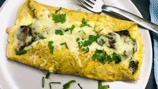 How To Make Cheesy Mushroom Omelette | Healthy Breakfast Recipe @taste Assured