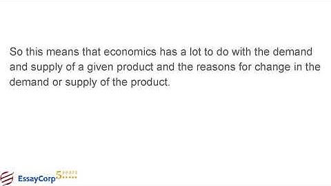 Economics Assignment Help