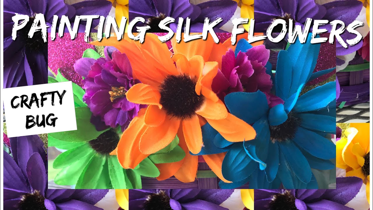 DIY Painting Silk Flowers Using Craft Acrylic Paint EASTER CRAFTS diy-painting-silk-flowers-using-craft-acrylic-paint-easter-crafts