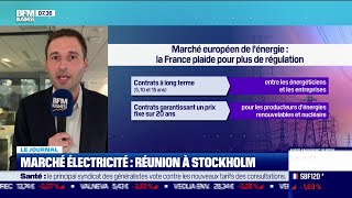 Marché de l'électricité: les ministres européens de l'Energie se réunissent à Stockholm