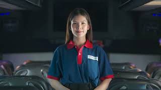 วิดีโอการสาธิตเเละแนะนำระบบความปลอดภัยภายในรถโดยสารของ Eagle the Tour