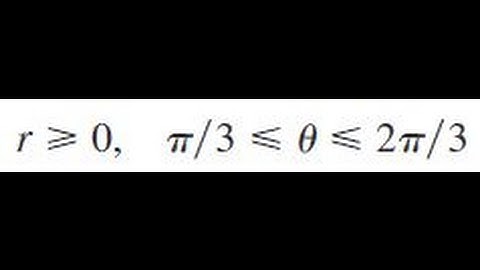 r greater than 0, pi/3 less than theta less than pi/6