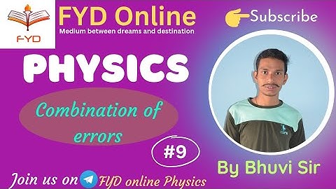 Combination of Errors( त्रुटियों का संयोजन )