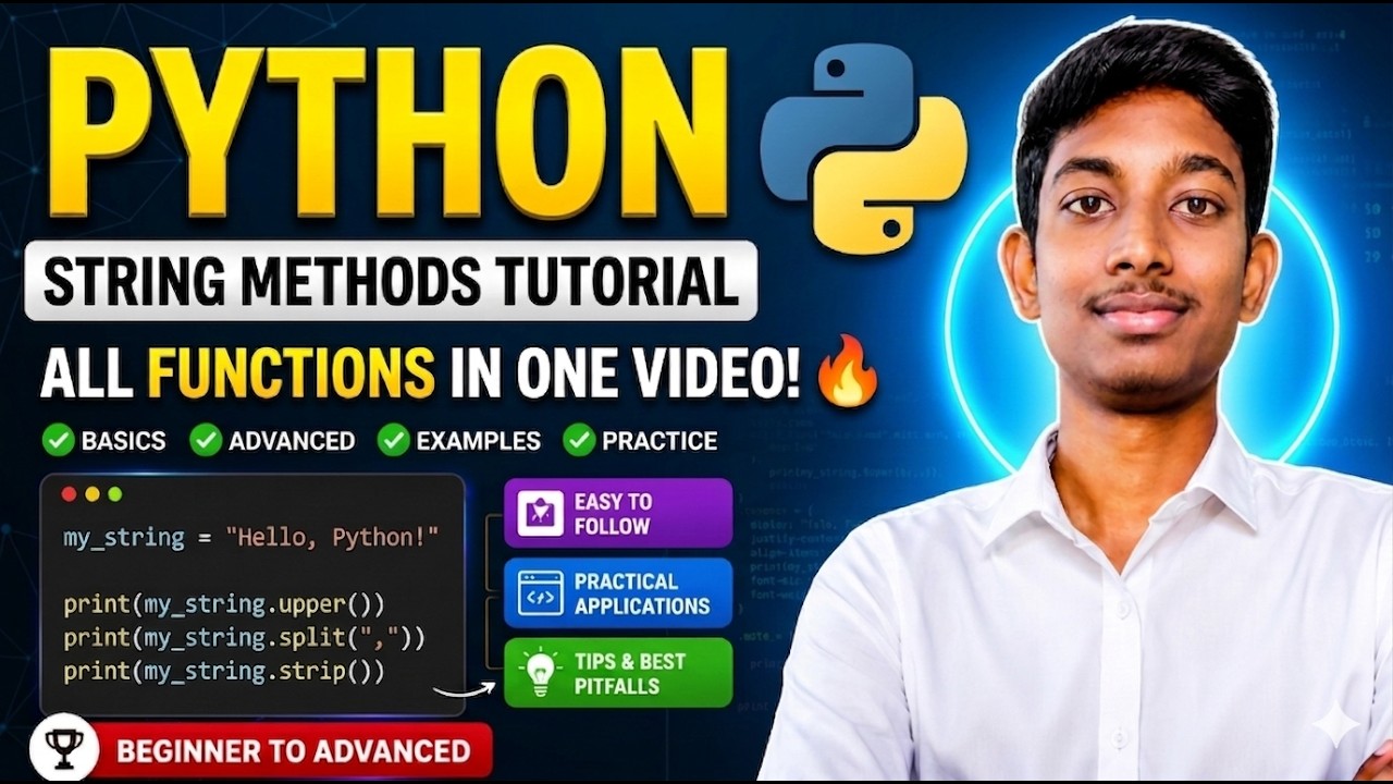 Python String Methods Tutorial for Beginners | All String Functions in ...