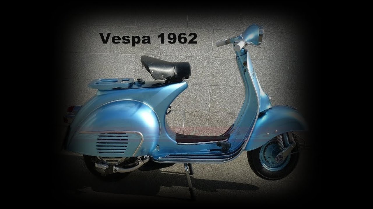 Motor Klasik Vespa Scooter Classic 1962 Warna Biru YouTube