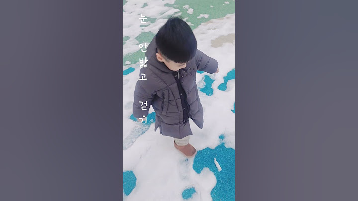눈 밟지 않고 걷기 도전#비비 #둘이서 #조카 #강원도 #정선