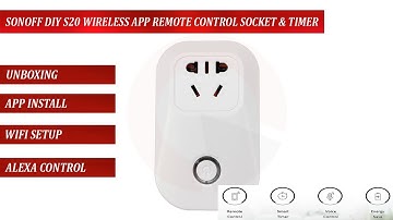 sonoff S20 Wifi smart socket installtion - eWelenik app, wireless connection and alexa control setup