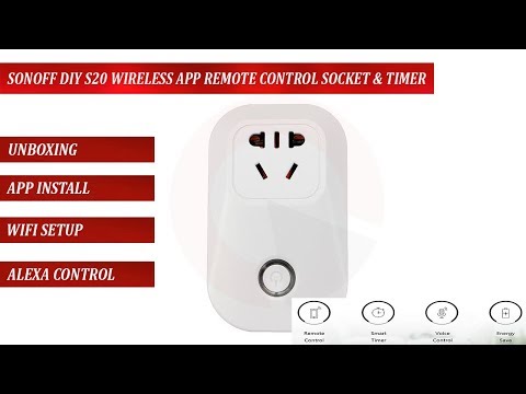 sonoff S20 Wifi smart socket installtion - eWelenik app, wireless connection and alexa control setup