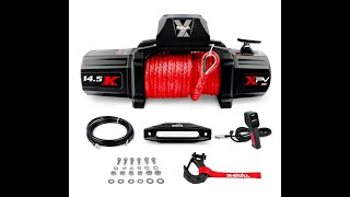 2 Putting the winch into the cradle X-BULL Electric Winch 12V 3000LBS-14500LBS Wireless Remote 4WD