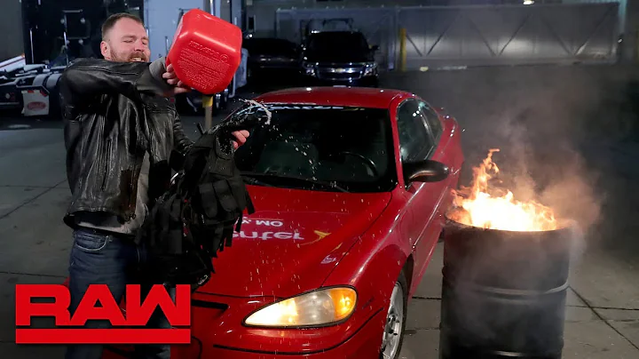 Dean Ambrose sets his Shield vest on fire: Raw, No...