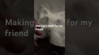 Making a mask for my friend #furry #therian