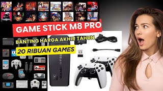 UNBOXING TESTING GAME STICK M8 PRO TERMURAH 20 RIBU GAMES