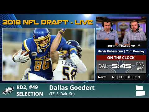 Philadelphia Eagles Select TE Dallas Goedert With Pick #49 In 2nd Round Of 2018 NFL Draft - 동영상
