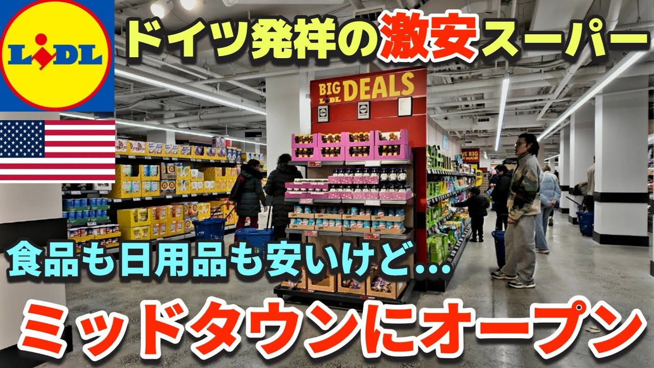 ドイツ発祥の激安スーパーがニューヨークに新店舗オープン | ニューヨークの物価 生活費