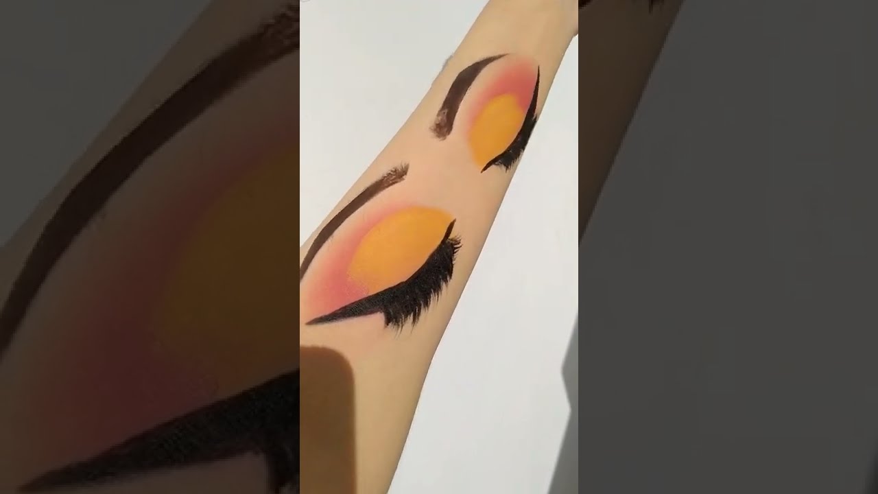 Easy Sunset Eye Look 🌞 🧡 💛 