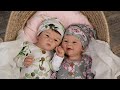 Bath and bedtime for asian twins chi and ahn realistic silicone reborn dolls