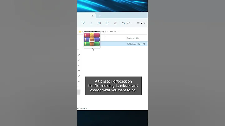 Windows 11 - RAR/ ZIP-file tip #shorts