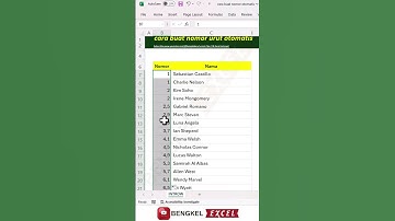 cara buat nomor urut ganda otomatis #shortvideo #shorts #exceltips