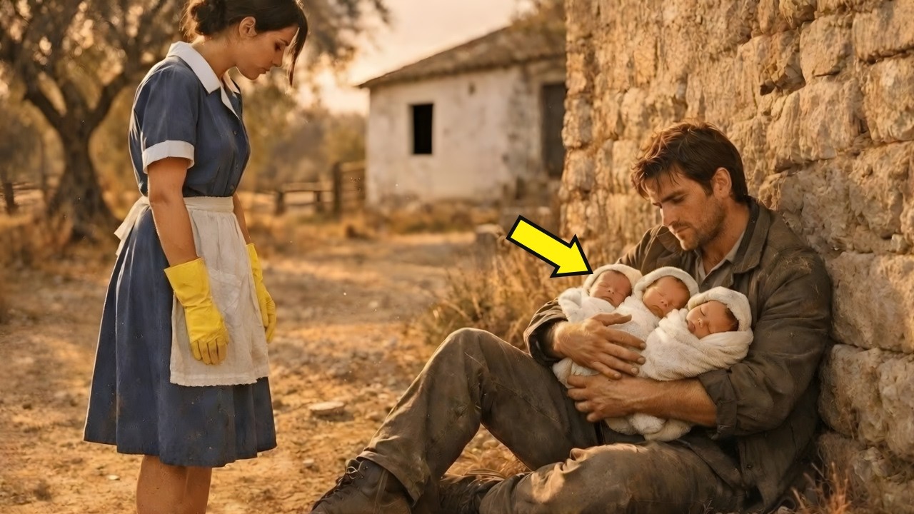 💔DADO POR MUERTO — TRILLIZOS DEL MILLONARIO ES SALVADO POR LA LIMPIADORA 😱