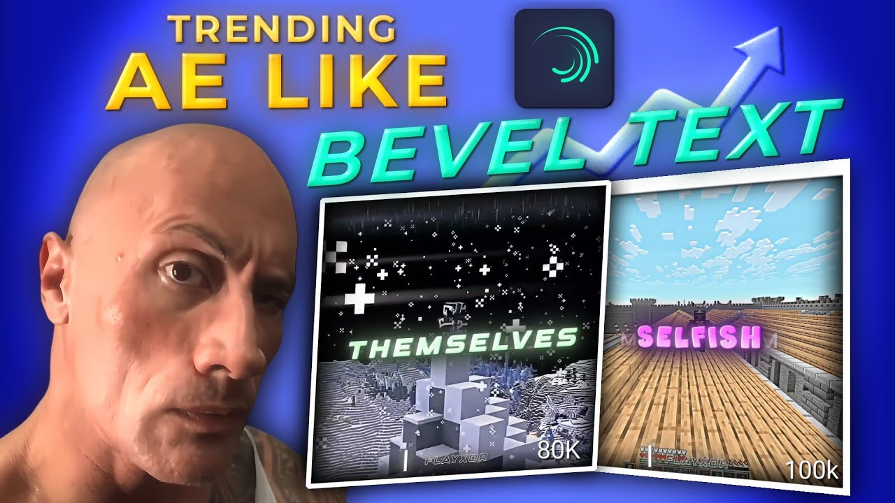 AE like bevel text in alight motion tutorial - YouTube