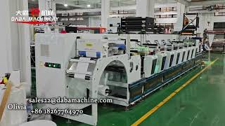 8 Color Inline Unit Flexo Label Sticker Printing Die Cutting Machine
