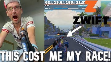 Dropped again due to steering on ZWIFT! 😭