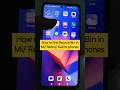 How to find Recycle Bin in Mi/ Redmi/ Xiaomi phones #shorts #mi #tipsandtricks #recyclebin