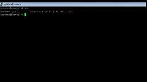 Linux - who Command - w3resource