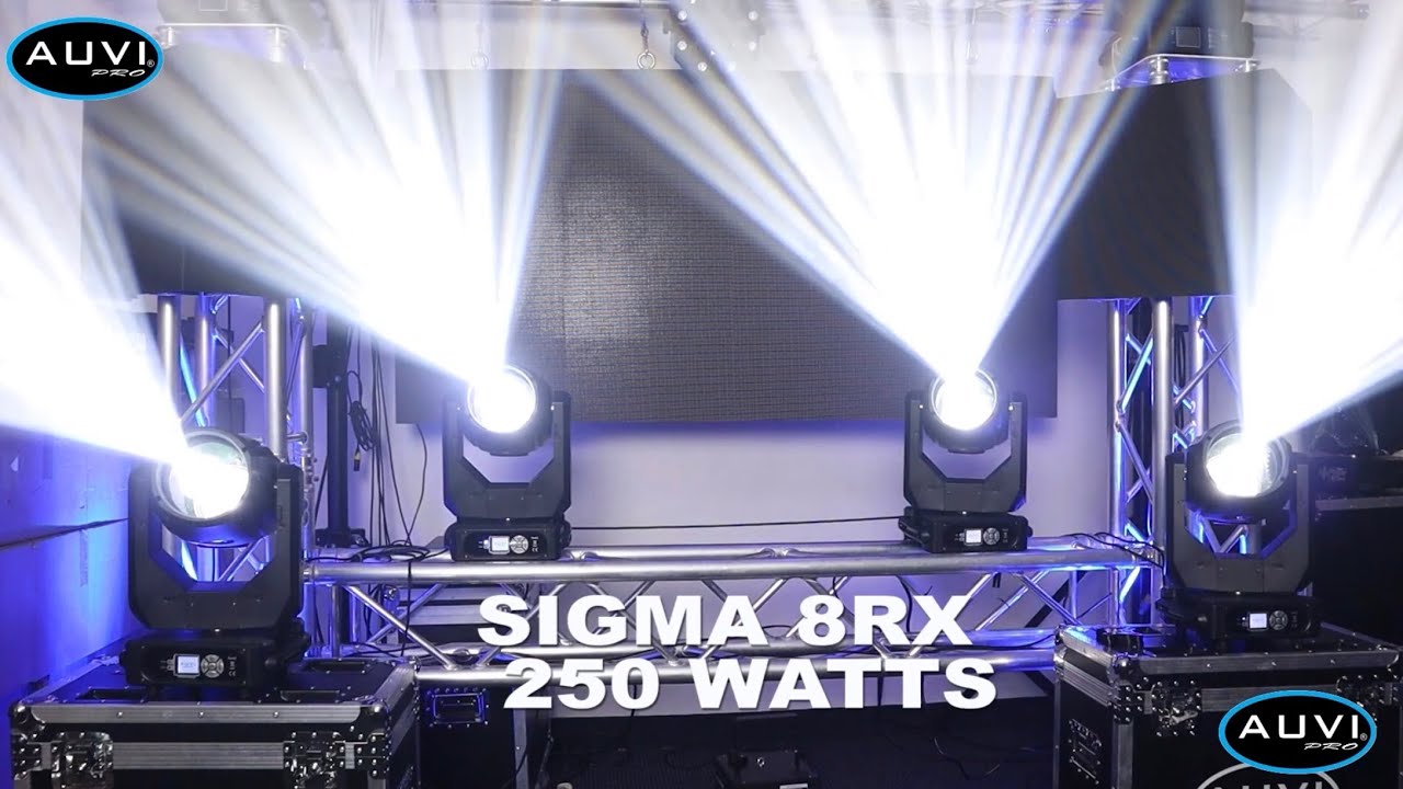 AUVI Sigma 8RX Beam Luz Robotica de 250 Watts #fmelectronics #sigma8rx