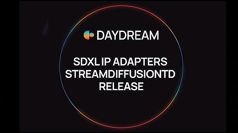Workshop: SDXL IP ADAPTERS STREAMDIFFUSIONTD