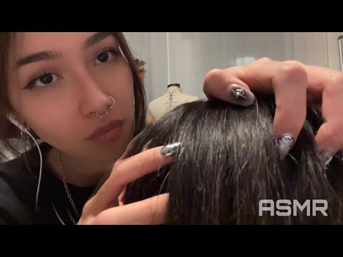 ASMR ☆ HEAD SCRATCHING, BRUSHING, MASSAGER,.. (soft spoken/minimal talking)