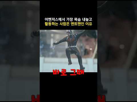 어벤져스에서 가장 목숨 내놓고 활동하는 사람은 앤트맨인 이유 #<strong>마블</strong> #<strong>앤트맨</strong>