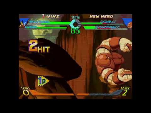 X-Men vs. Street Fighter - Wolverine, Storm vs. Chun-Li, Juggernaut 2