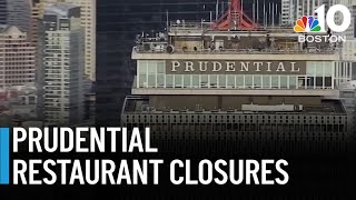 Why is Boston's Prudential Tower closing the restaurant and bar atop the iconic landmark?