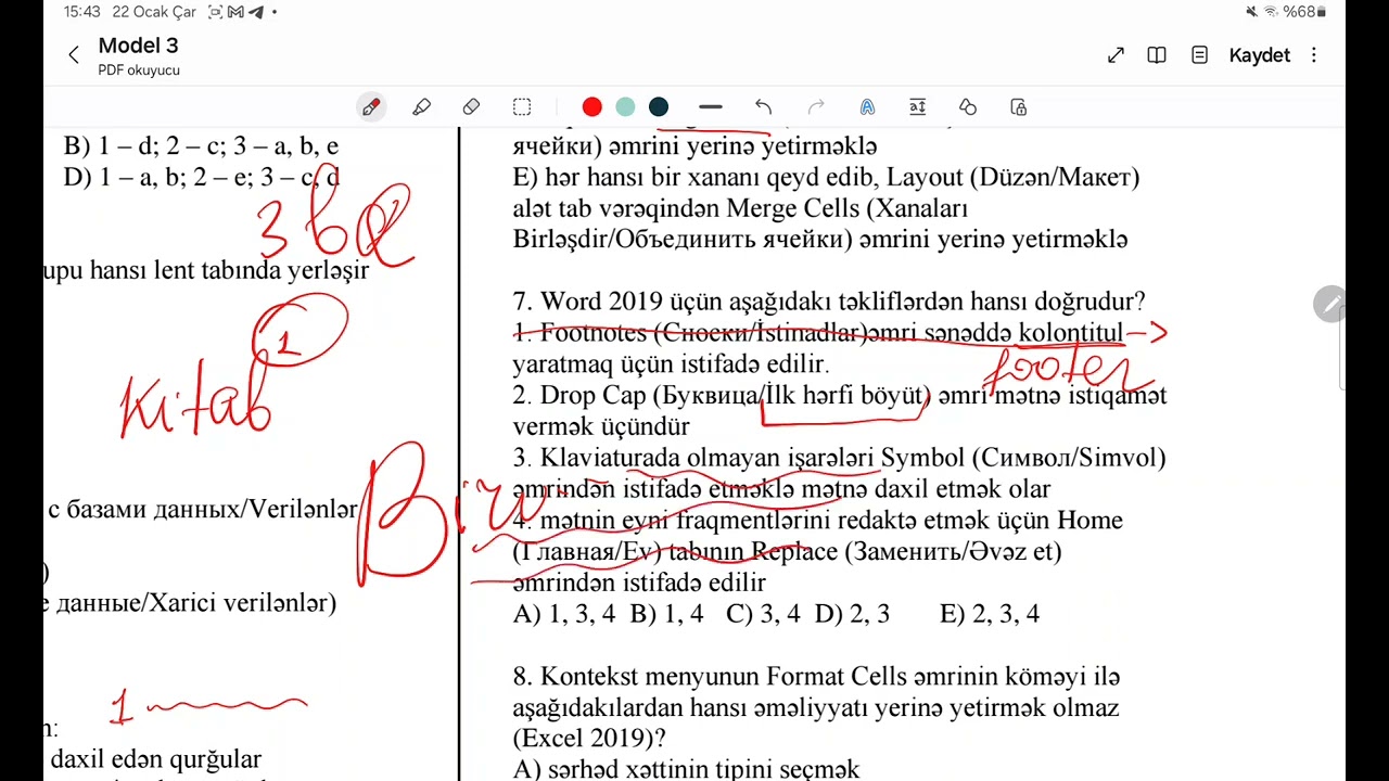 DİM çətin tipli Model suallarının izahı(Model 3)/İnformatika/Nihal Tahirli