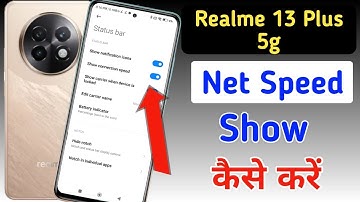How to show net speed Realme 13 plus 5g/Realme 13 plus 5g me data speed kaise dekhe/network speed