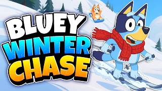 ❄️ BLUEY WINTER CHASE ❄️ Bluey Brain Break | Freeze Dance Party for Kids | Floor is lava | Danny GO